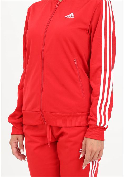 Essentials 3-Stripes red tracksuit for women ADIDAS PERFORMANCE | IJ8784.